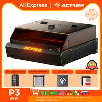 ACMER P3 24/48W Laser Engraving Machine Blue Diode Fully Enclosed Dual Laser CNC High Speed Engraving and Cutting Machine