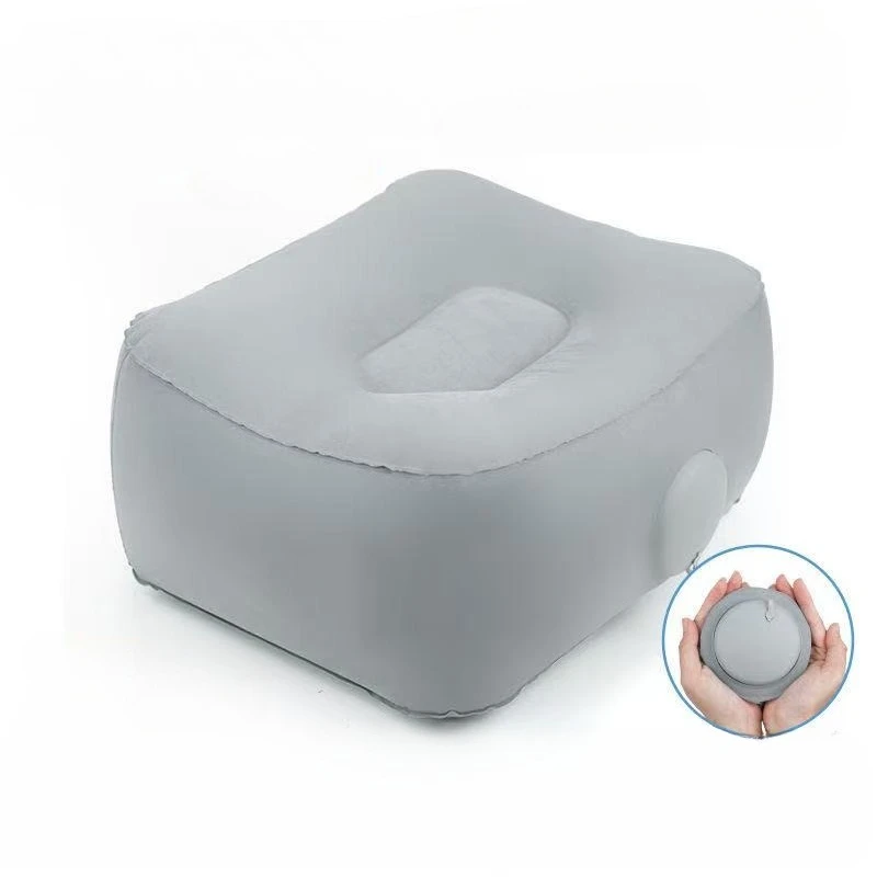 1pcsPortable inflatable footstool, one click press inflation, lightweight and easy to store, relieving leg fatigue