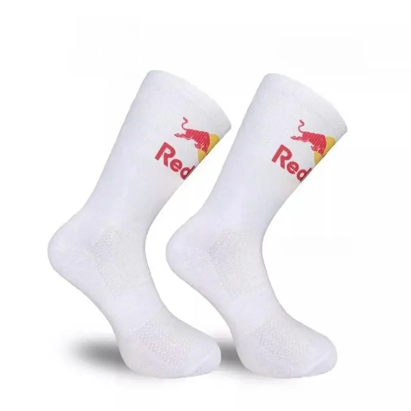 AliExpress New men's and women's outdoor sports Red Bull socks, high-quality, comfortable, soft, breathable, casual cycling socks
