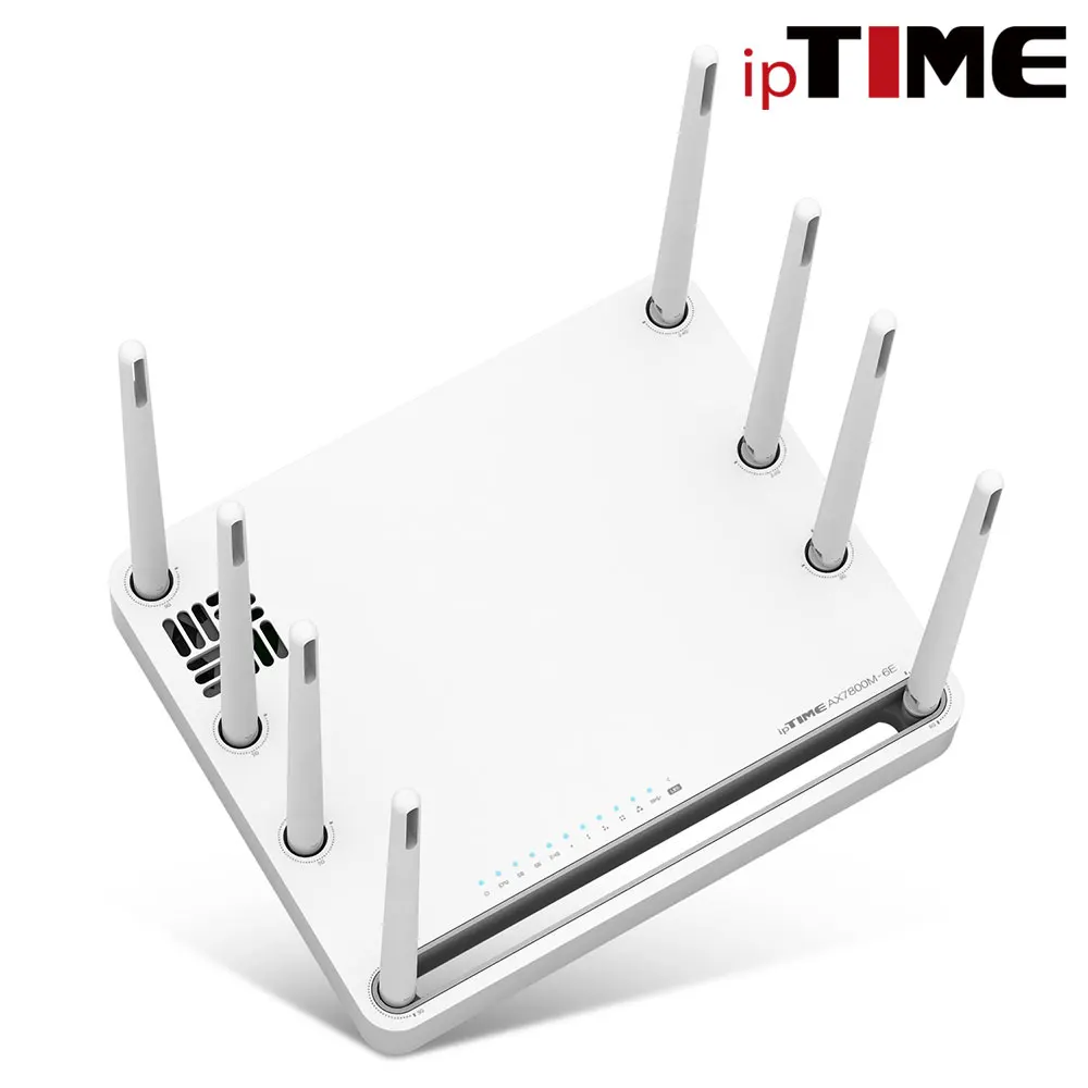 IPTIME AX7800M-6E WIFI6E TRI BAND Support for GIABIT WIFI WIRELER LARER YIG MICH CONTRASTER