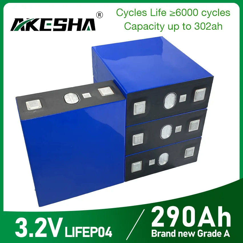 

BRAND New 290ah 302ah Lifepo4 Prismatic Rechargeable Battery Cells 12V 24V 300AH Pack Solar energy storage system caravan yacht