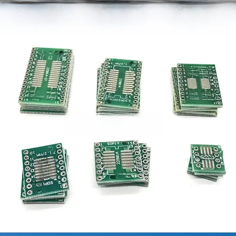 Kit de cartes PCB SOP24 SOP8 SOP14 SOP16 SOP20 SOP28 SMD, adaptateur tour vers DIP, plaque de convertisseur SOP 8 14 16 20 24 28 Ibuw, 30 pièces