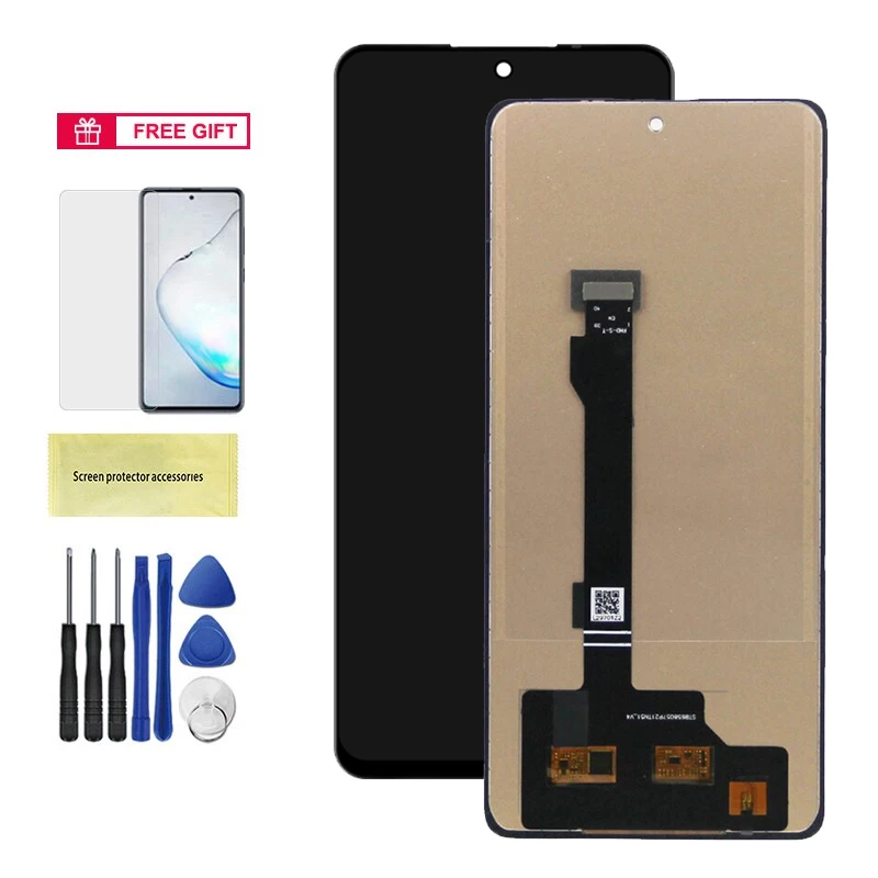 Lcd scherm Voor Xiaomi Poco X5/Poco X5 5G 22111317PG, 22111317PI 6.67 inch Lcd scherm Touchscreen Digitizer Vergadering Vervanging Kit met Gereedschap ( Zwart met Frame