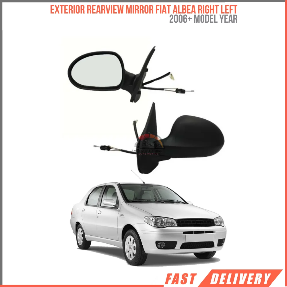 For Exterior rearview mirror Fiat Albea right after left 2006 mechanical and convex Oem 735509097 735509098