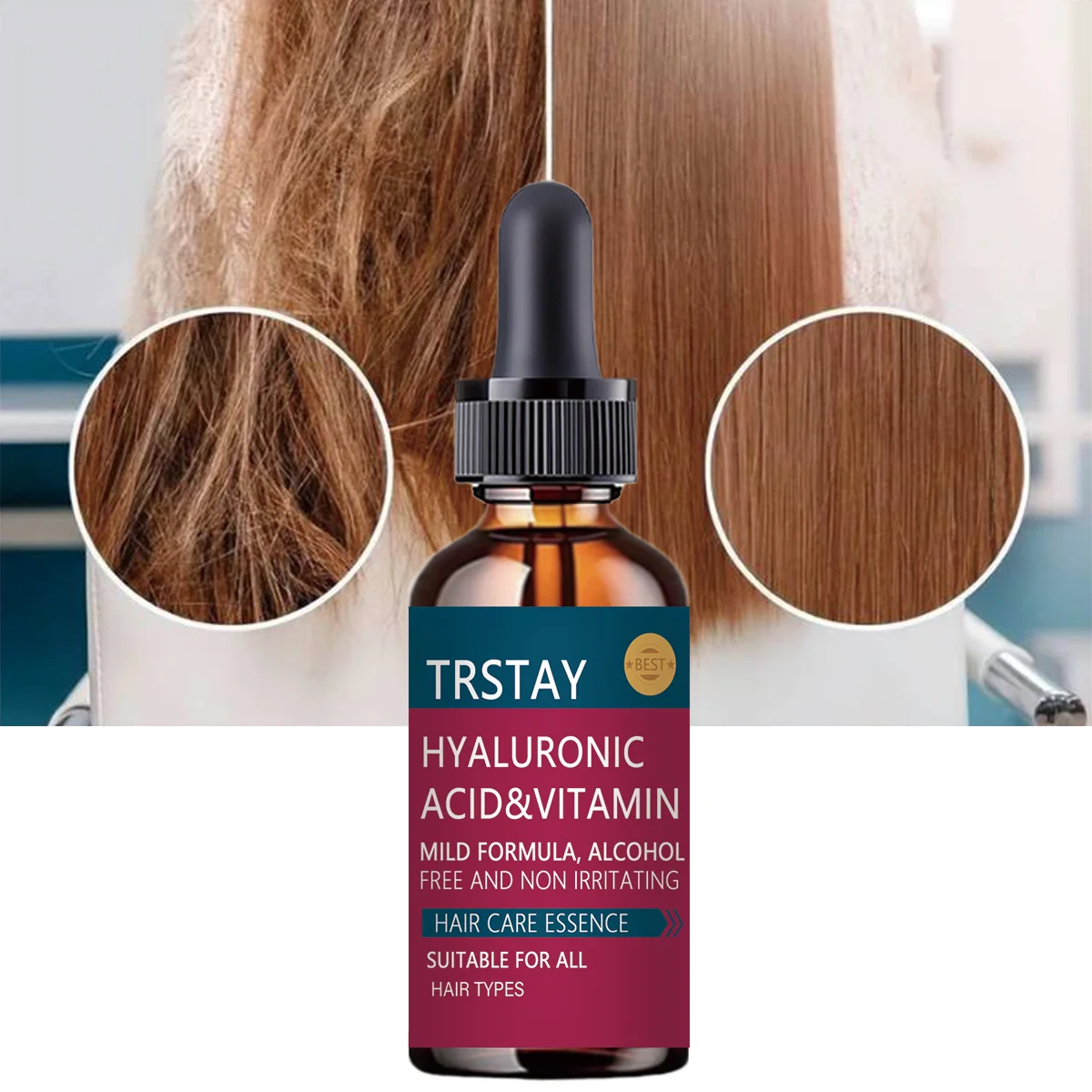 Moisturizing hair treatment oil deeply hydrates repairs dry damaged hair reduces frizz enhances softness strengthens hair for sm - Image 2