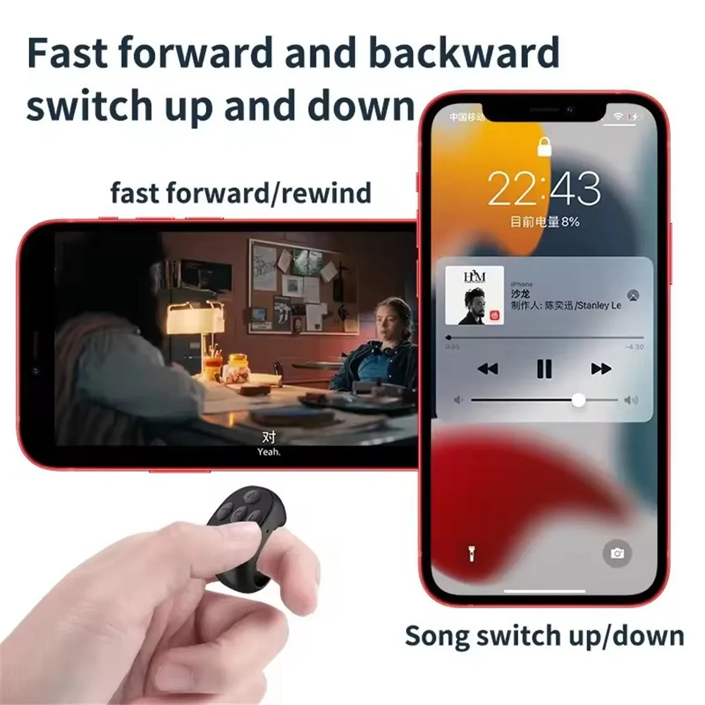 FANGTUOSI Ring Bluetooth Fernbedienung Fingertip Selfie Video Controller Automatische Page Turner Browsing Für Handy TikTok