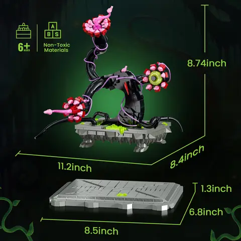 Botaniska Piranha-växt Bonsai-byggset Horrors Flower Cannibal with Evil Eye Tandblad Halloween Födelsedagspresenter Vuxen 10 best sales bonsai-frö - №10