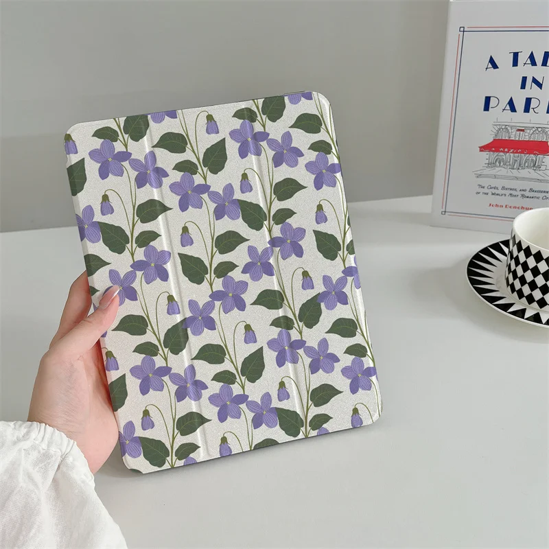 

Beautiful flower tablet case For iPad Pro 11-inch Air 2024 iPad Air 5 4 10.9 10 5 6 7 8 10.2 9.7-inch Air3 10.5 Mini 6 5 4 cover