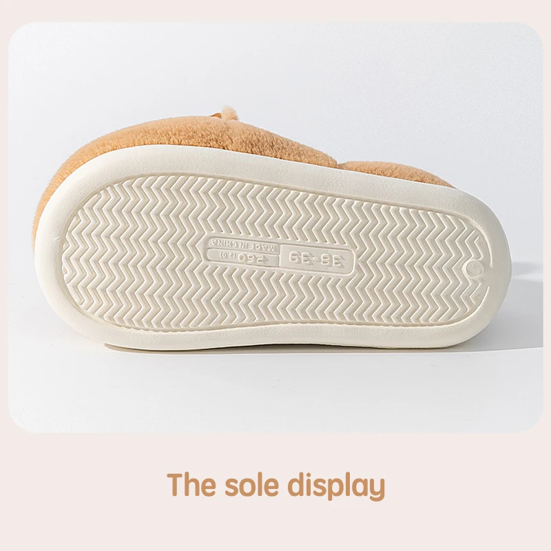 شباشب كابيبارا القطيفة شباشب مغلقة من الأمام شباشب منزلية حرارية لطيفة شباشب زوجين مريحة منفوشة مانعة للانزلاق للرجال والنساء #6