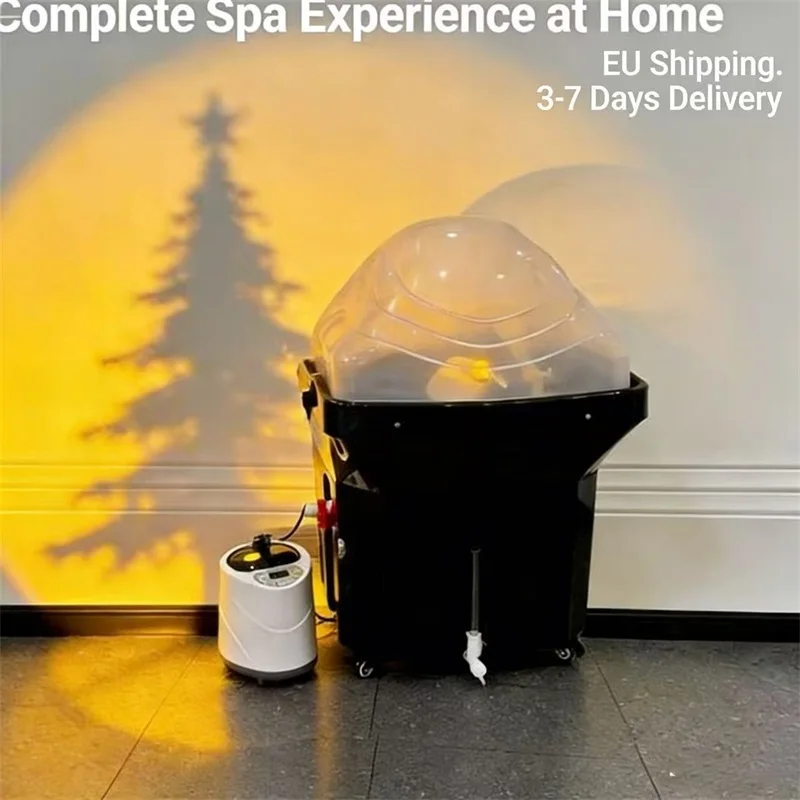 Portable Japanese Head Spa Pool Spa Thai Water Circulation Massage Shampoo Bed with Steam Equipment Hair Salon