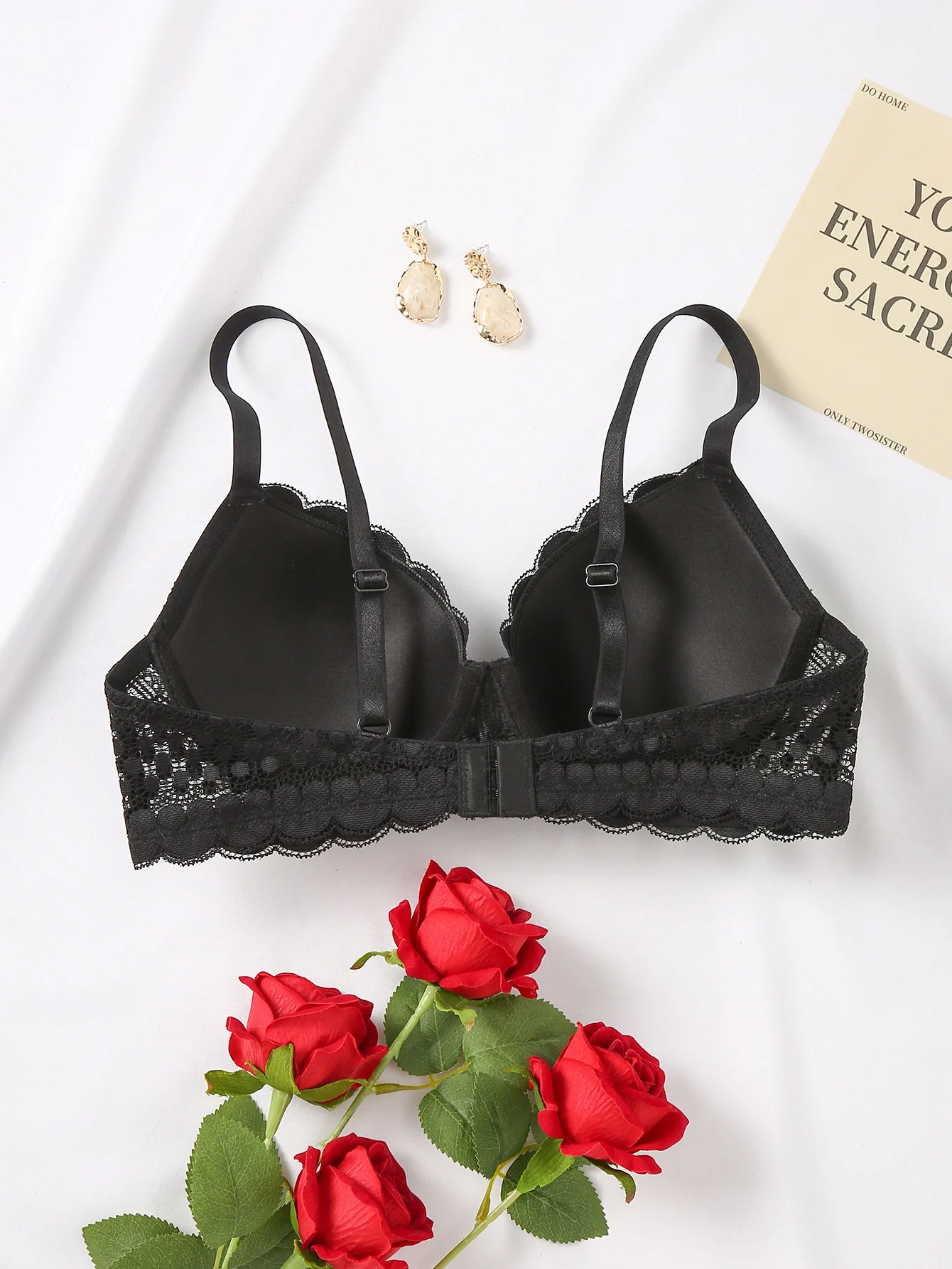 Women's sexy lace comfortable breathable lingerie underwire push-up  bra B C D cup bra in multiple colors to choose from