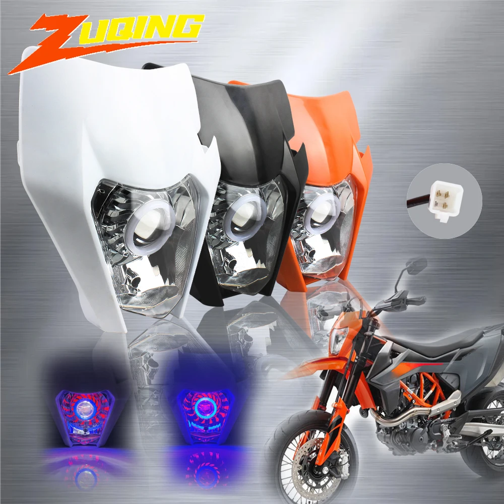 Motorcycle Led Headlight Plat Motocross for KTM 300 EXC 250 SX-F EXC-F 450 50 65 85 125 150 SX XC XC-W Enduro Dirt Bike Headlamp