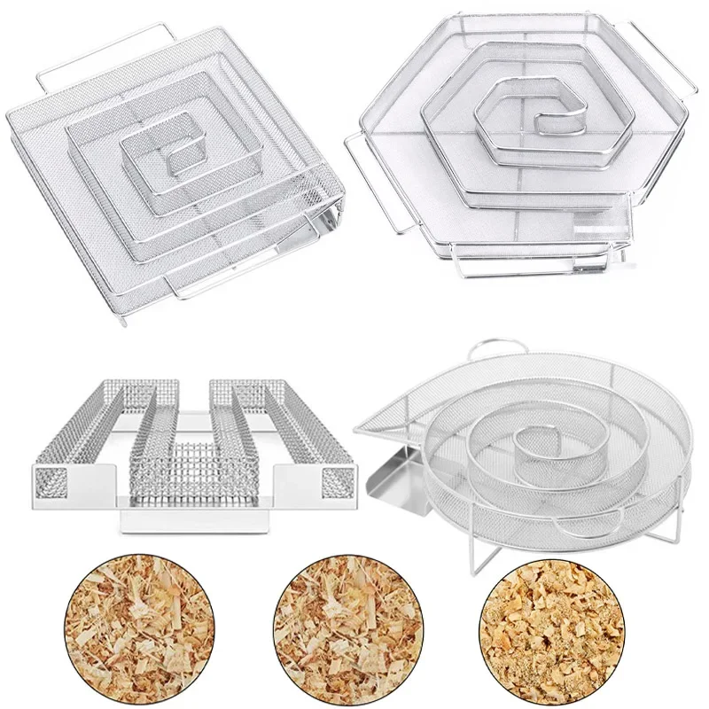 Générateur de fumée chaude et froide pour barbecue ou fumeur, poussière de bois, fumer chaud et froid, saumon, viande, brûlure, cuisson, outils de barbecue en acier inoxydable