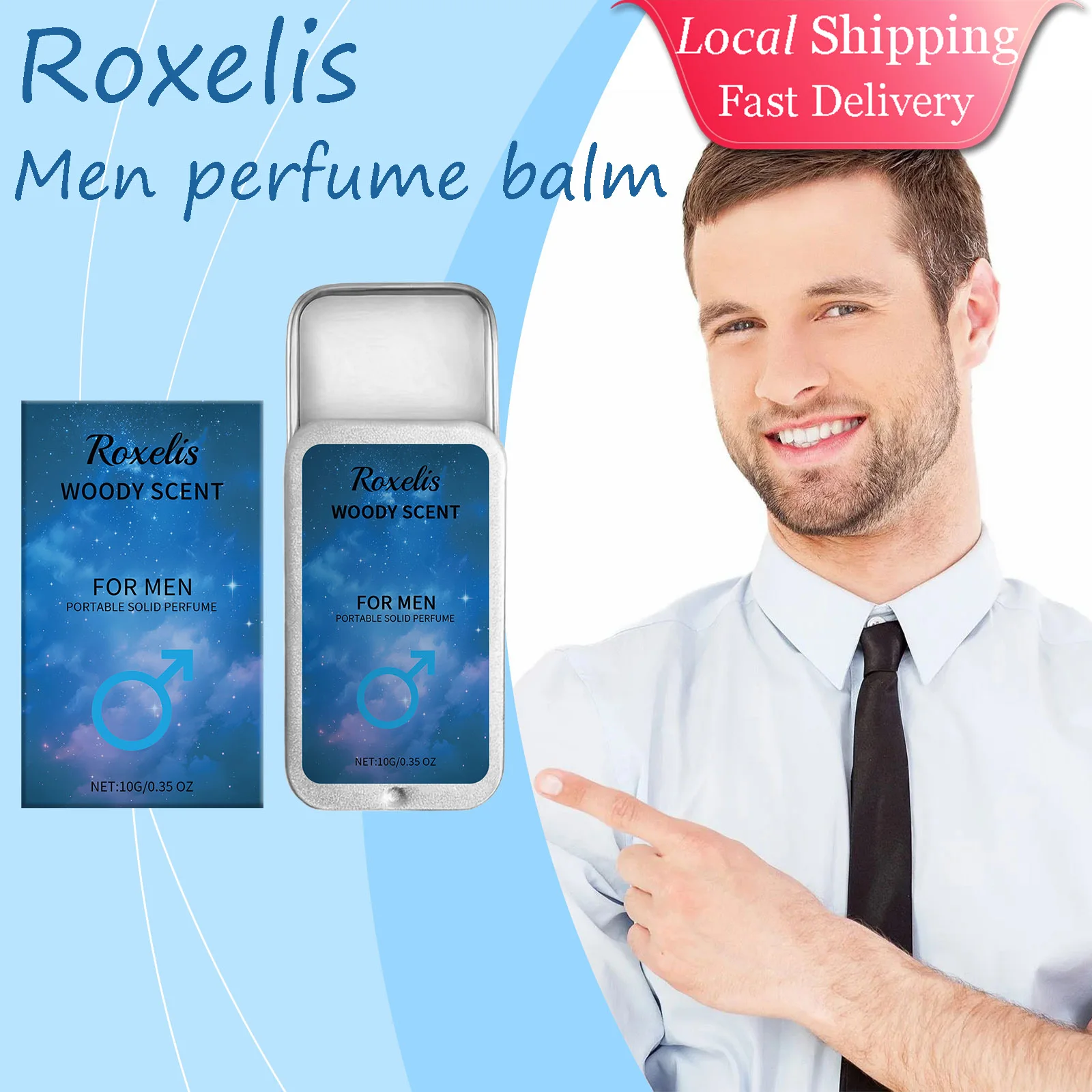 

Roxelis Одеколон Феромон Твердые духи Стойкий натуральный аромат Сохраняет свежесть Очаровательная уверенность Портативные твердые бальзамы