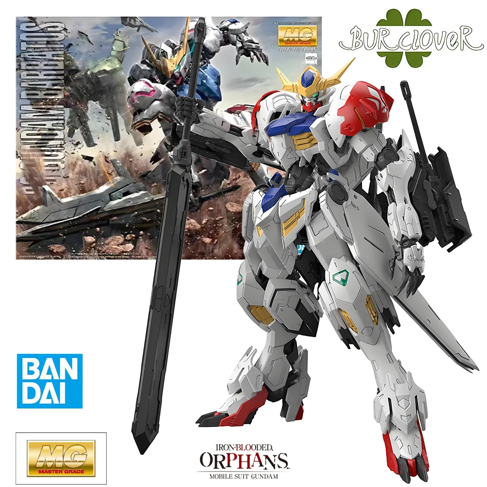 BANDAI Original GUNDAM modelo de ensamblaje MG 1/100 ASW-G-08 GUNDAM BARBATOS figuras de personajes de Anime ensamblar juguetes de modelos regalos