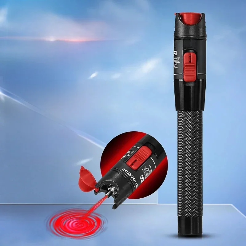 COMPTYCO 50MW FTTH Fiber Optic Tester Pen Type Red Laser Optical FiberLight 50KM Visual Fault Locator Optical Cable Tester