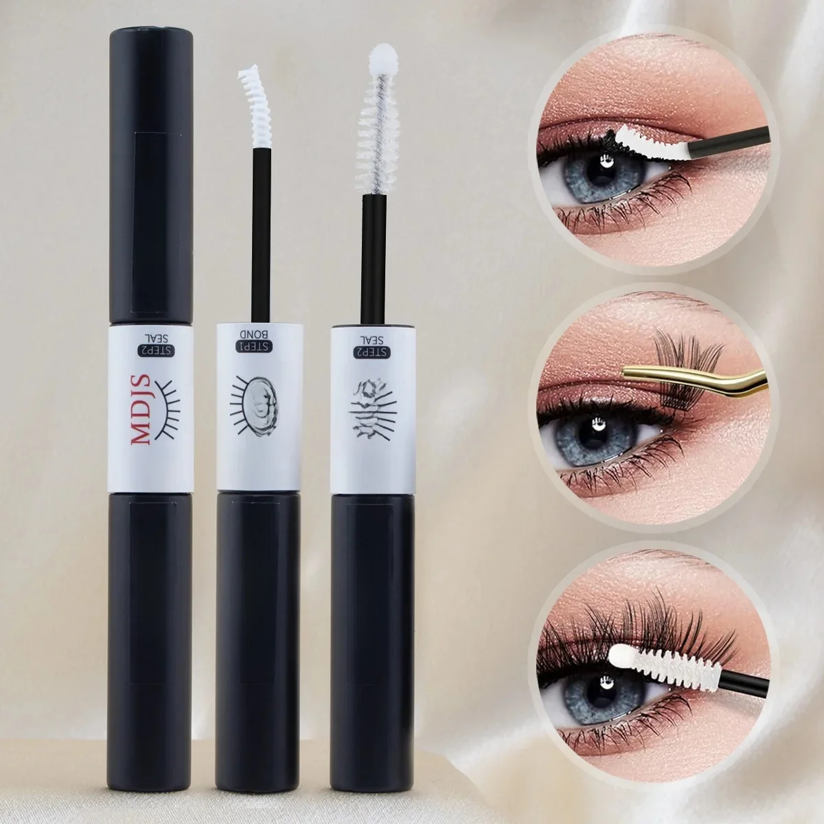 Colle pour faux cils, durable, imperméable, non irritante, séchage rapide, démaquillant doux et indolore, yeux sensibles