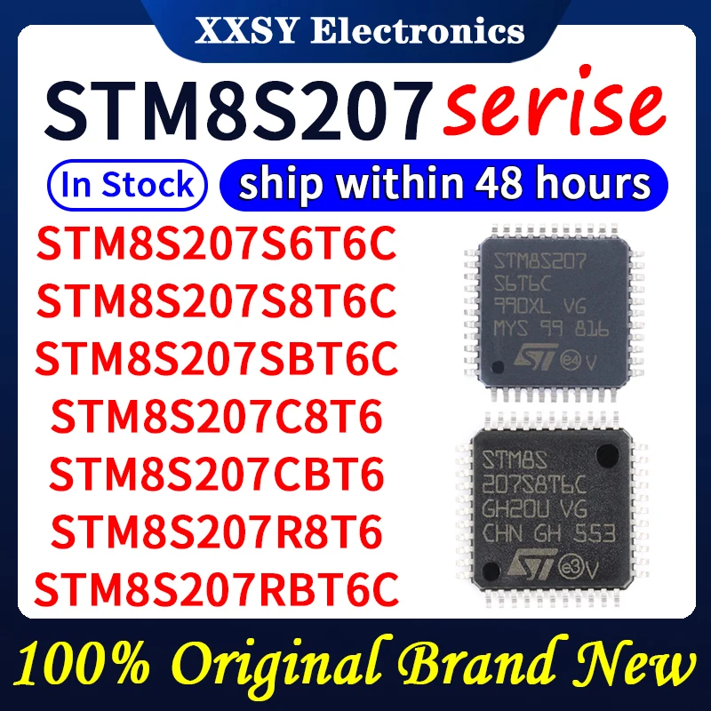 STM8S207S6T6C STM8S207S8T6C STM8S207SBT6C STM8S207C8T6 STM8S207CBT6 STM8S207R8T6 STM8S207RBT6 STM8S207RBT6C 100% Quality