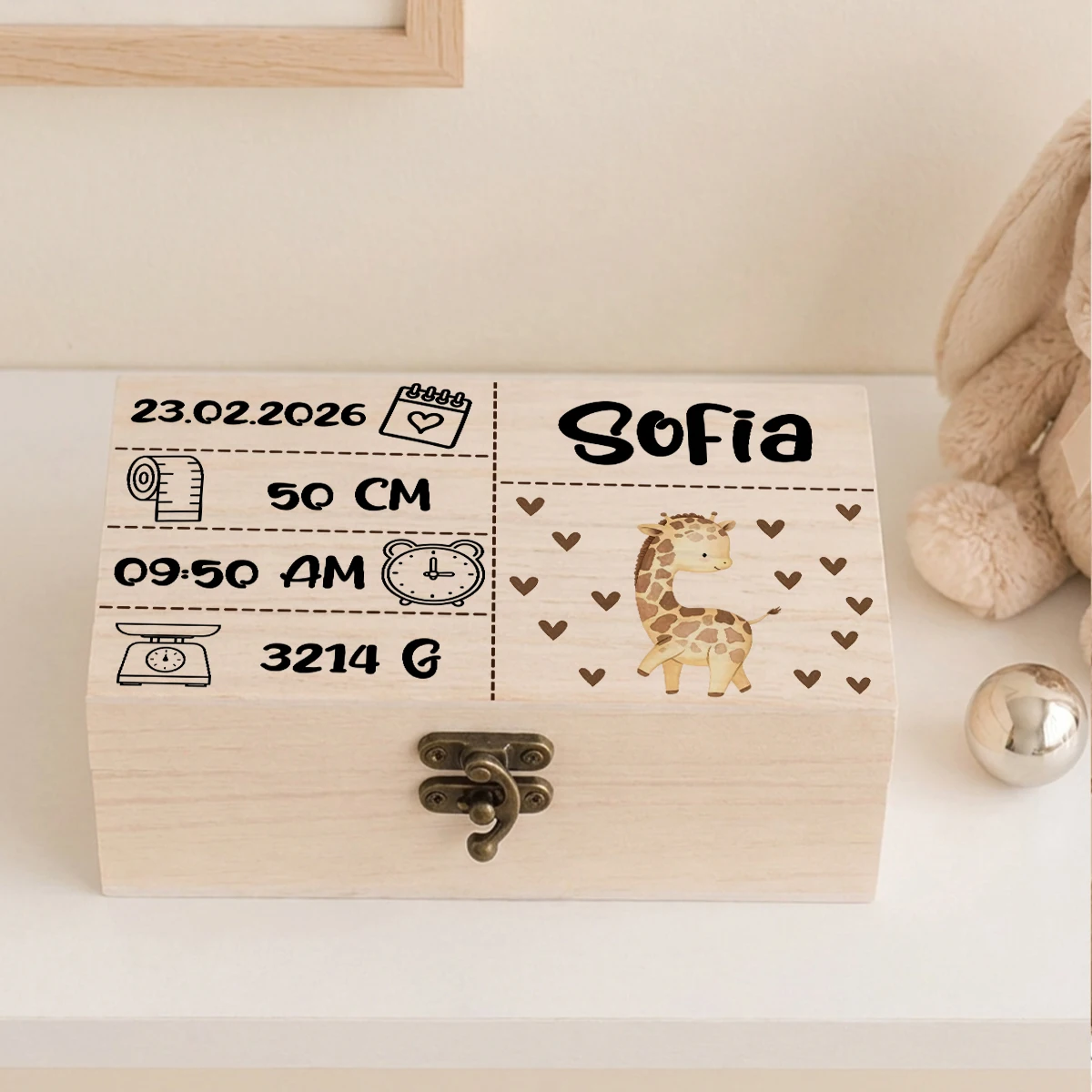 Custom animal-themed baby memo - đánh giá và giá Baby Nursery Keepsake