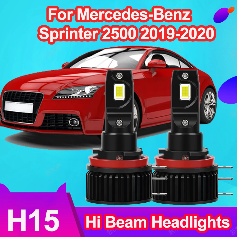 

H15 LED DRL High Beam120W 20000LM Car Headlight Daytime Running Lights Car Lights for Mercedes-Benz Sprinter 2500 2019-2020