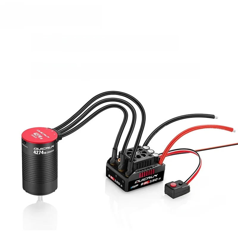 BBYWING-Contrôleur de vitesse étanche QuicRun WP 8 BL150 Nip3-6S, ESC sans balais sans capteur pour camion RC 1/8, salle de bain d'origine