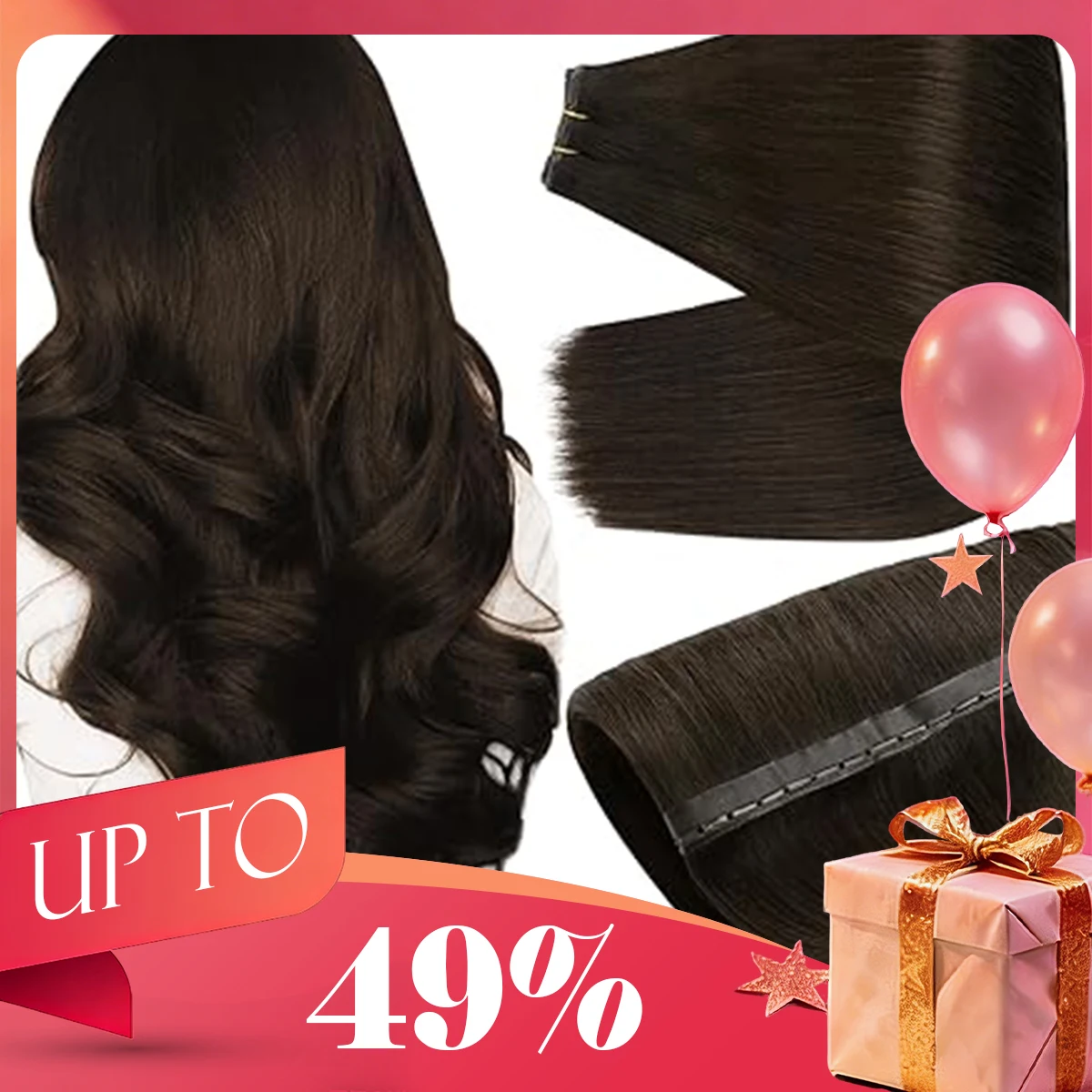 [novitA]-extension-per-capelli-ugeat-butterfly-weft-con-microperline-genius-weft-in-vero-capello-umano-extension-con-fori-in-pu-capelli-setosi-100g