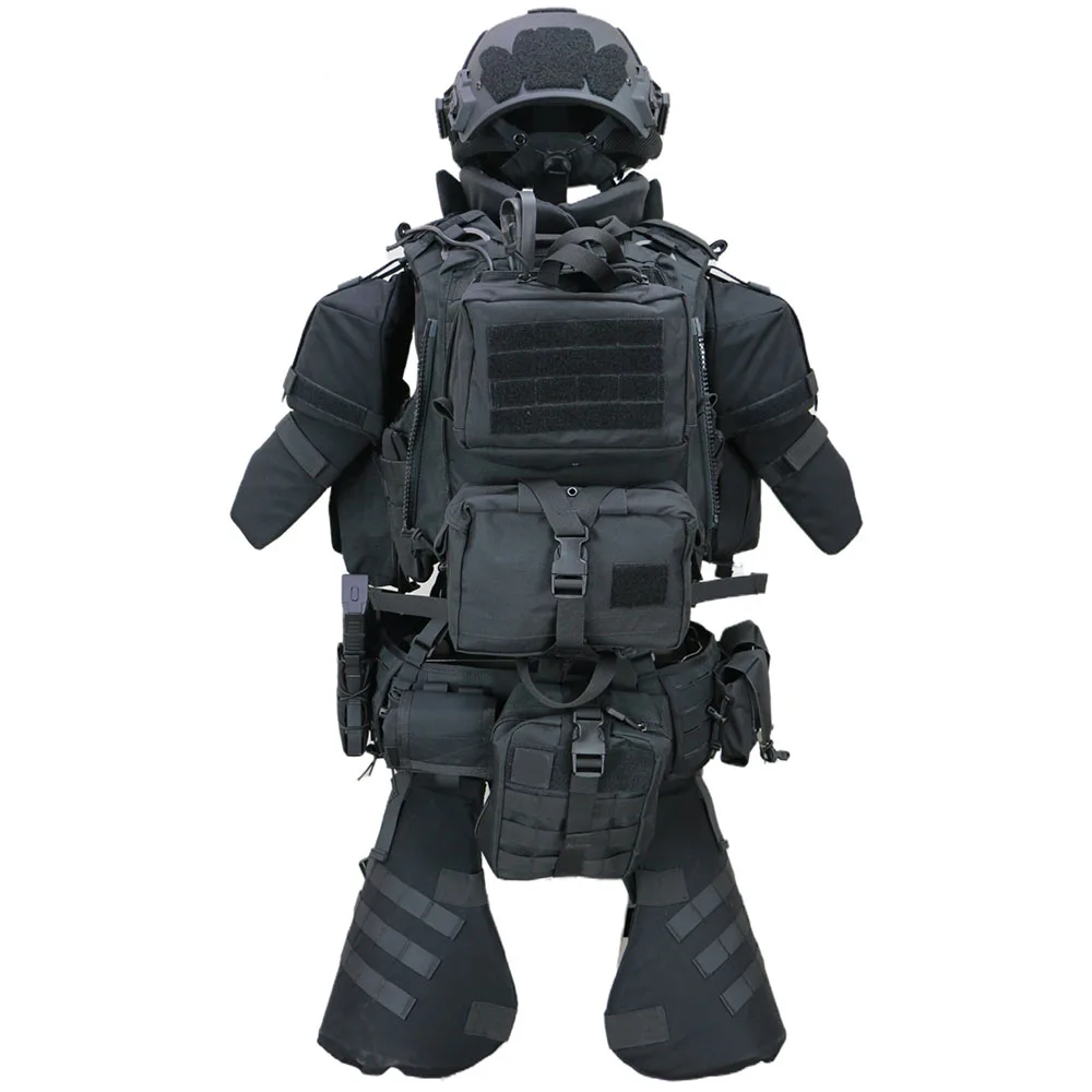 Multifunctional Tactical Vest Full Body Armor Suit UHMWPE Protection Plate Carrier Adjustable Combat Gear for Hunting Airsoft