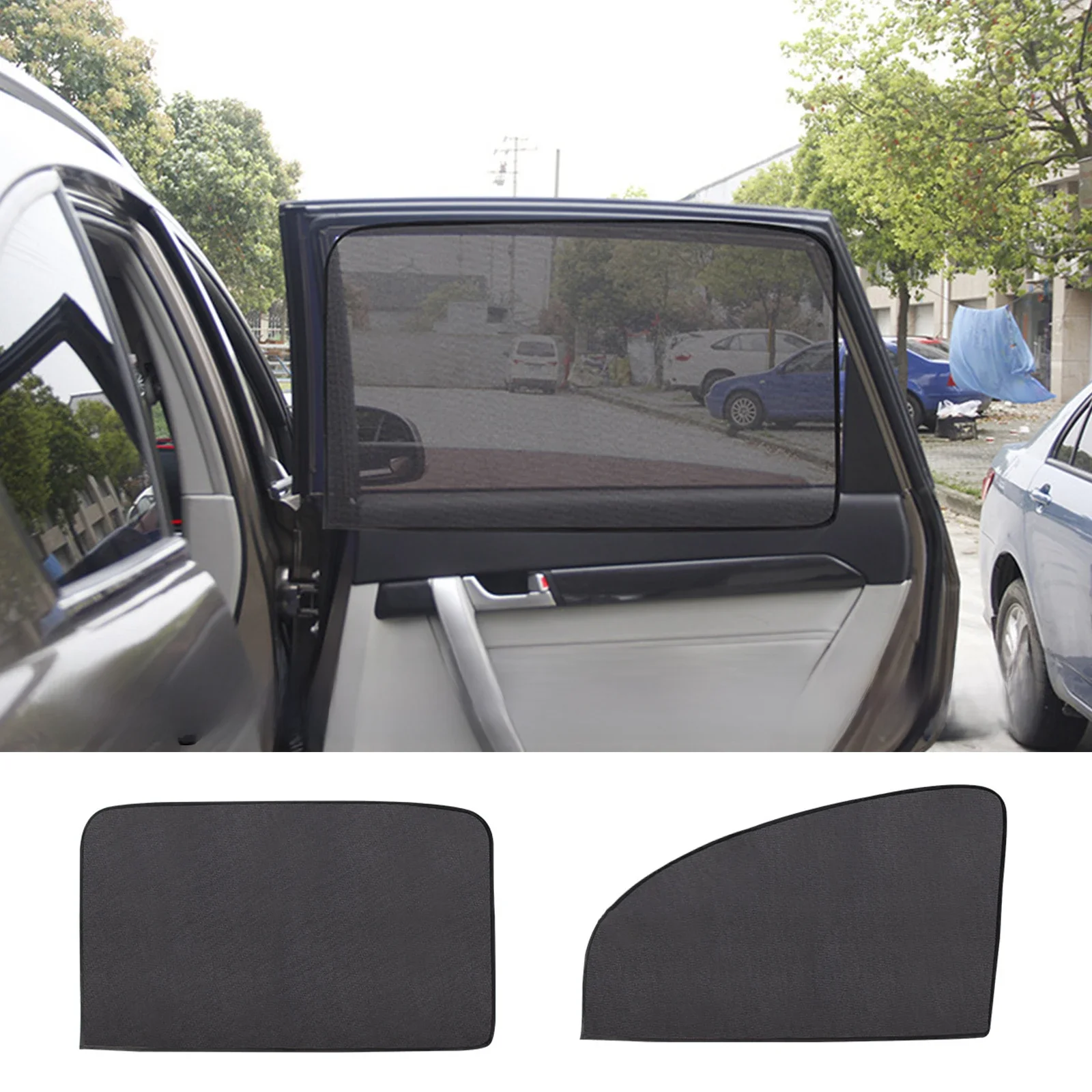 Pare-soleil magnétique pour voiture, protection UV, rideau de voiture, fenêtre latérale, maille, pare-soleil, film de fenêtre de protection d'été