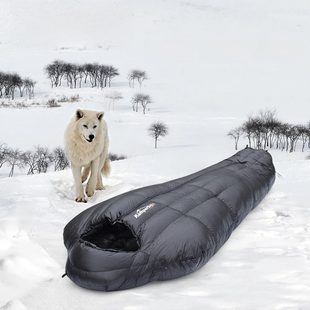Kamperbox Śpiwory zimowe Śpiwory kempingowe Śpiwory zimowe Outdoor Ultralekkie śpiwory Sprzęt kempingowy — zdjęcie 2