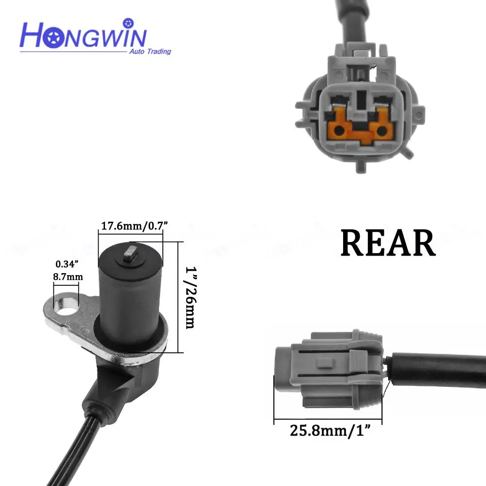 Capteur de vitesse de roue ABS arrière droit pour Nissan Navara PICK ettes, NP300 OE: 47900-2S700 47901-2S700 479002S700 479012S700, 1/2 pièces