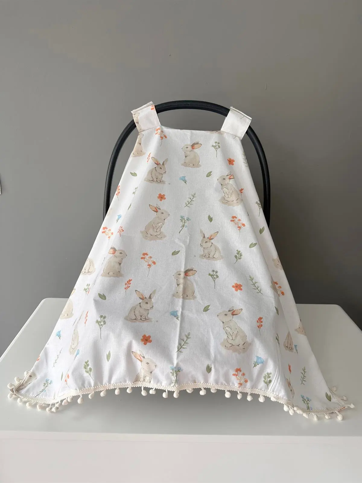 Handmade Rabbit Pattern Single Layer Stroller Cover