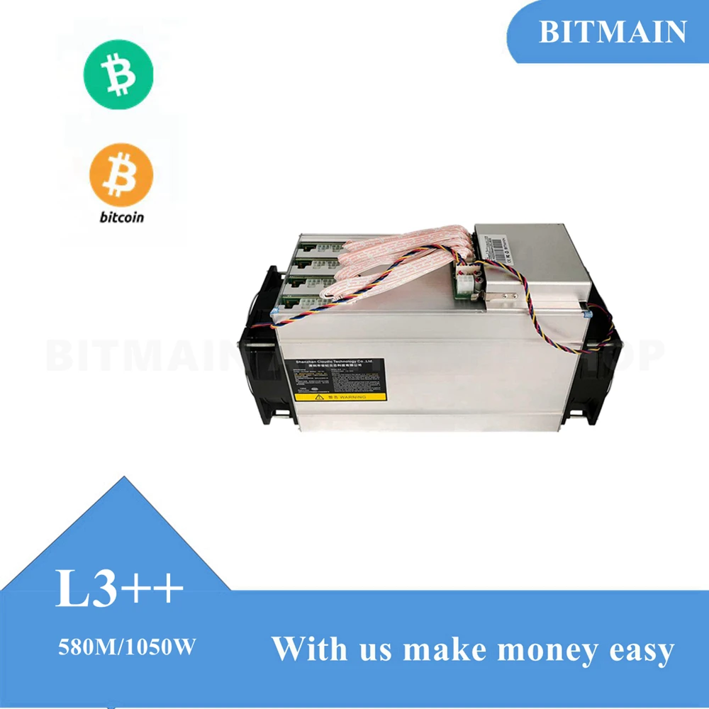 

Refurbished Antminer L3++ Dogecoin LTC Miners L3+ Plus 580Mh/s LTC miner With Bitmain Power Supply Free Electricity Recommend