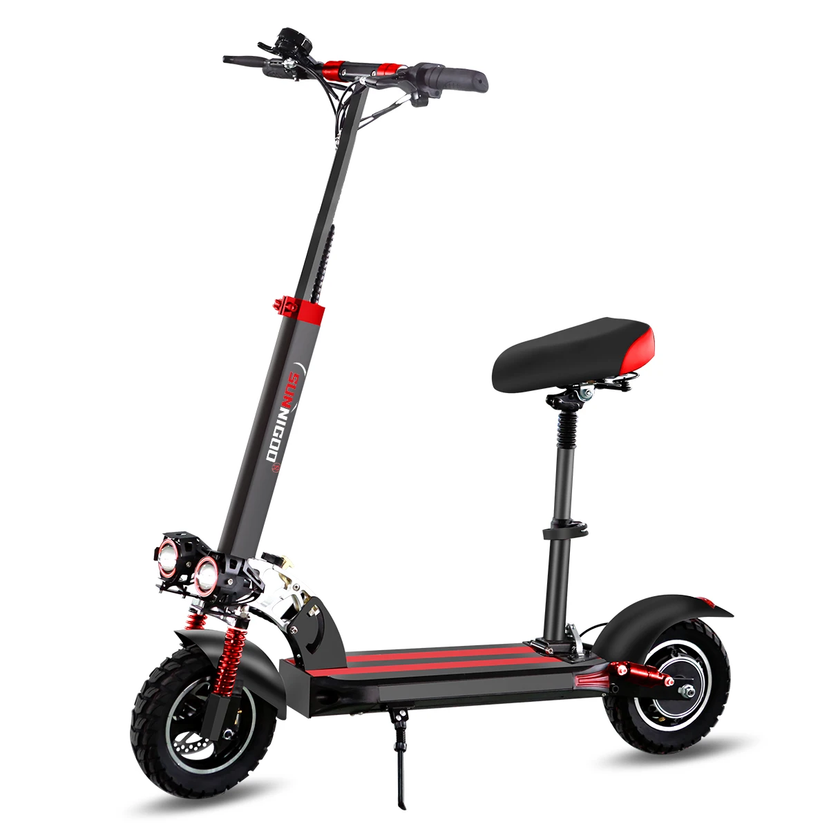 Elektrische Scooter 800W Motor 48V13AH Batterij Verwijderbare Zitting E-Scooter Volwassenen 10 inch Band Stadspendelaar All-Terrain Opvouwbare Scooters
