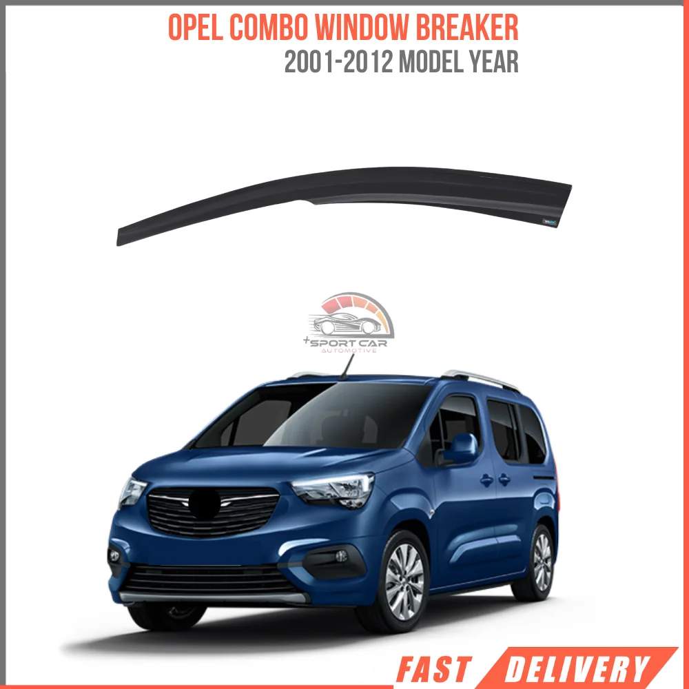 FOR OPEL COMBO 2001-2012 Sport Style glass spoiler 2 pieces car rain protection Sport Style accessory