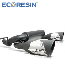 For Wrangler Jeep 2007-2017 JK 4*4 Jeep Exhaust Pipe Muffler System Matte Black Auto Parts Accessories Sahare Rubicon