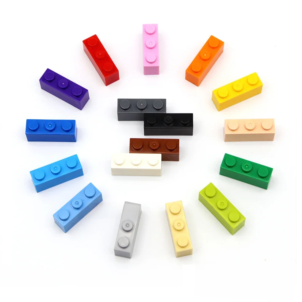 60 stücke DIY Bausteine Dicke Zahlen Bricks 1x3 Punkte Pädagogisches Kreative Größe Kompatibel Mit