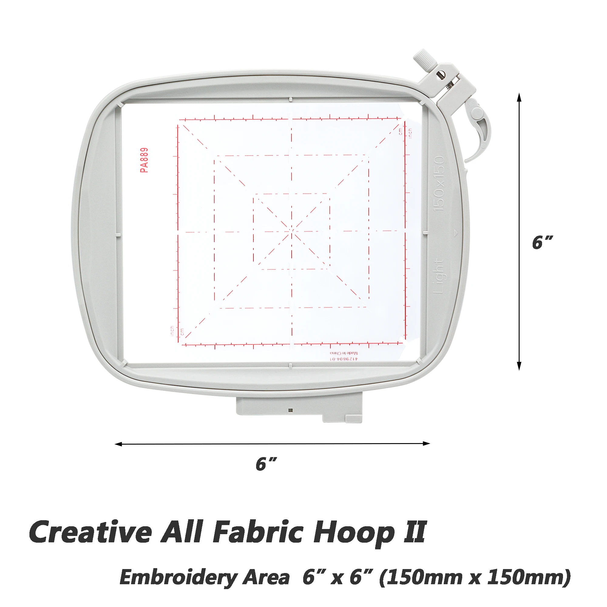 Embroidery Hoop for Husqvarna Viking Designer Diamond Deluxe Ruby Pfaff Creative Sewing Machine Do All Quilter’s Frame