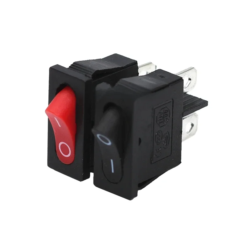 10 sztuk KCD1-110 2-pinowy 250 V 6A przełącznik łodzi zatrzaskowy SPST ON OFF pozycja kołyskowa — zdjęcie 2