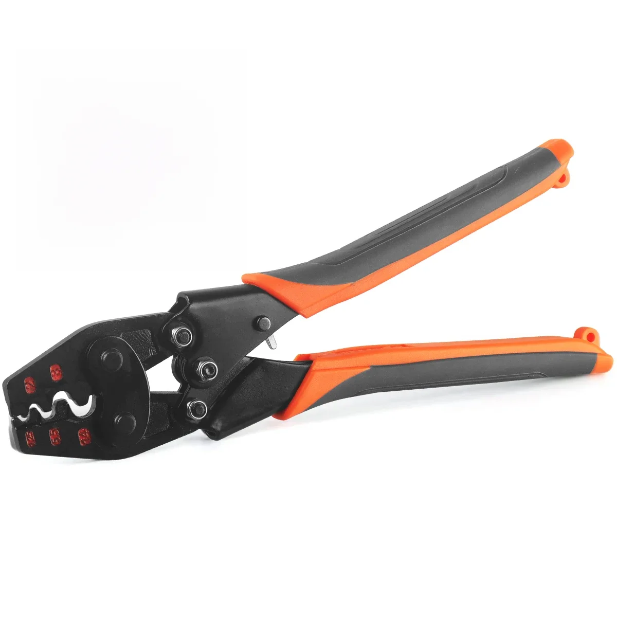 Non Insulated Terminal Crimper, AWG 22-6 Ratchet Wire Crimper Tool for Battery Cable Terminal, Copper Butt Connector