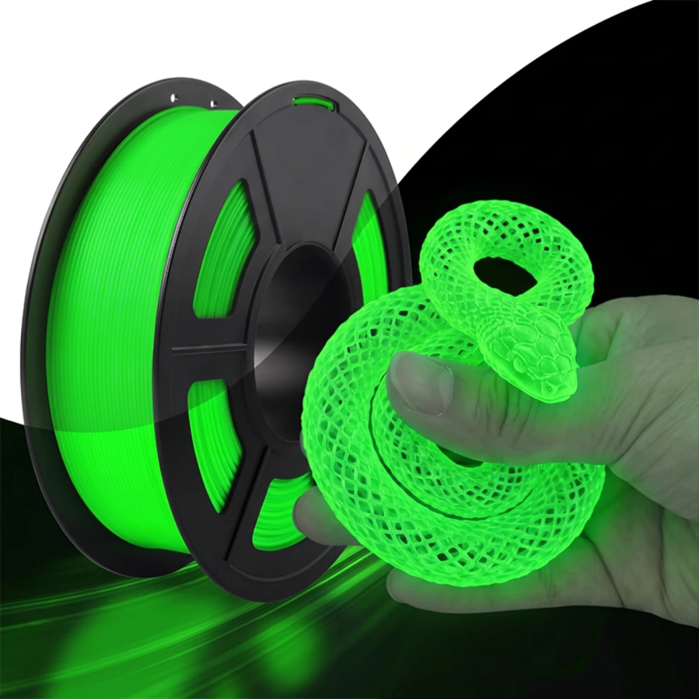 Halloween Glow in The Dark Filament ,TPU Filament 1.75 mm, 3D Printer Filament Bundle,250g green,purple,blue,yellow