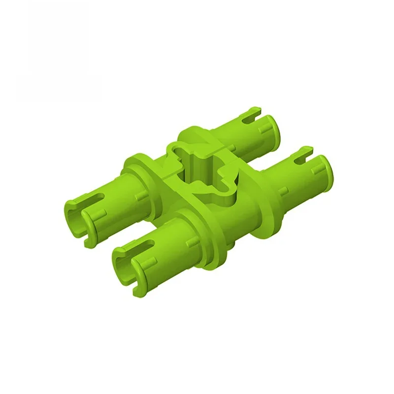 Gobricks MOC assemble des particules 32138 broche de haute technologie Double avec trou d'essieu blocs de construction pièces enfants bricolage pièces de technologie éducative