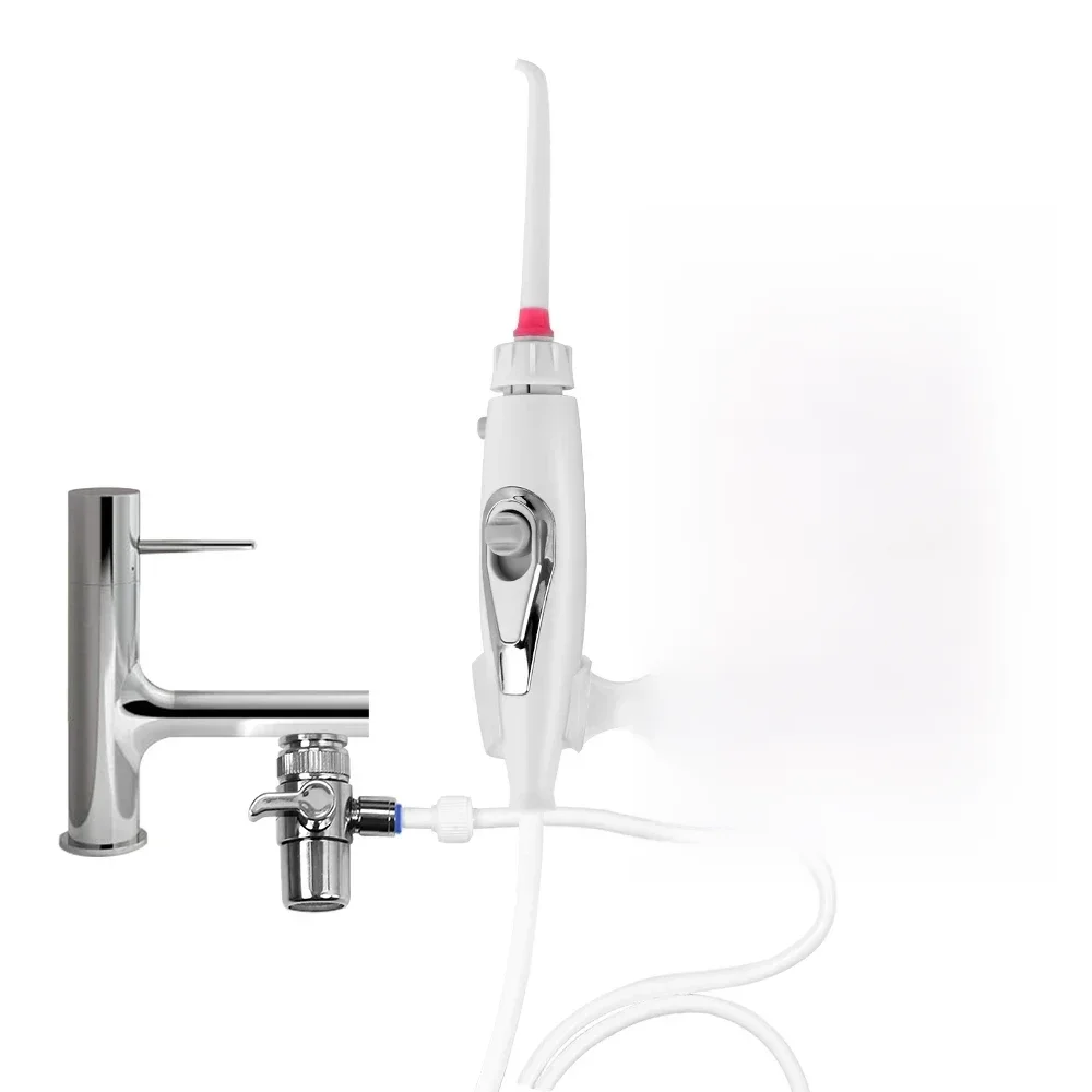 Dental Water Flosser Faucet Oral Irrigator Floss Dental Irrigator Portable Dental Water Jet Teeth Cleaning Mouth Washing Machine