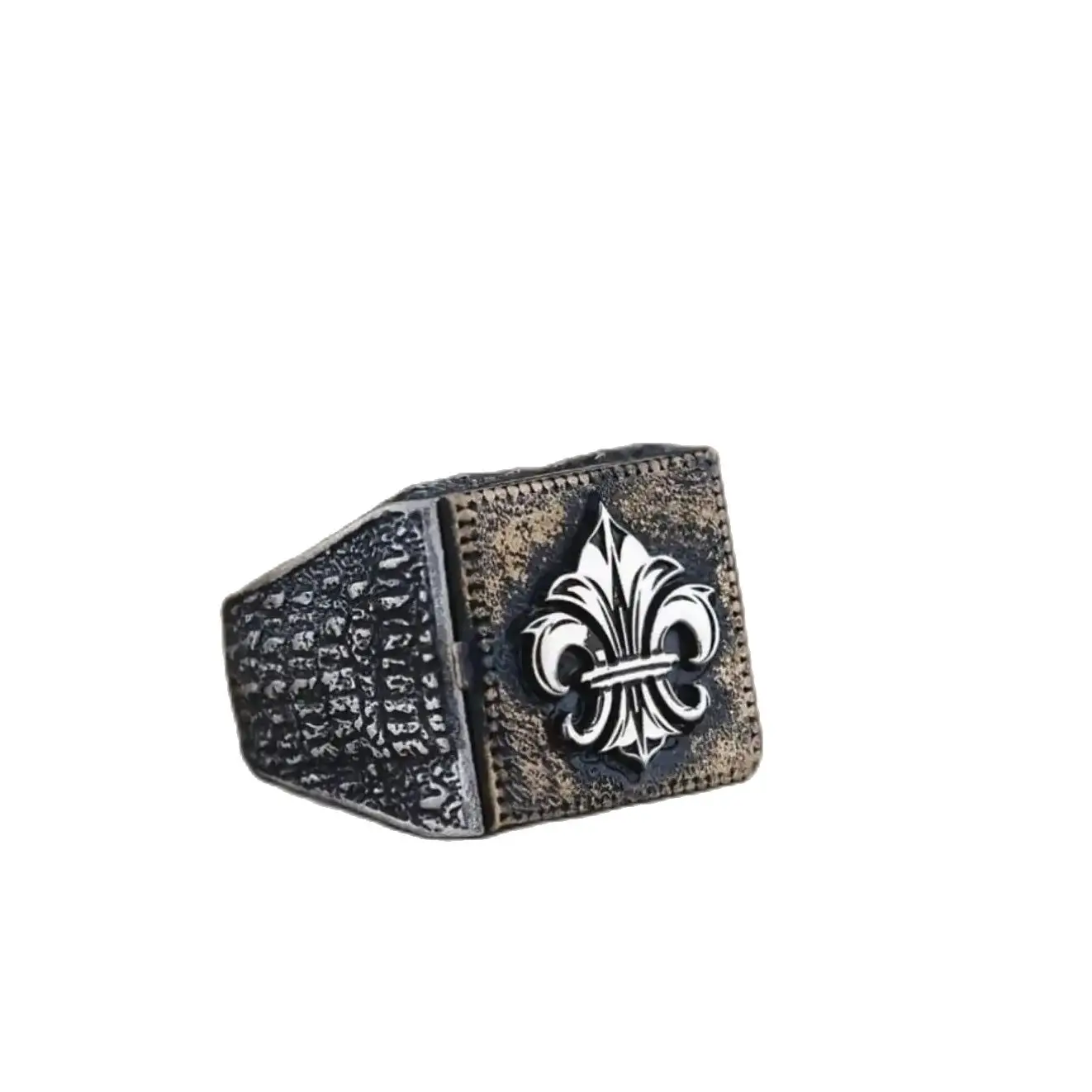 Lily Cap Solomon Seal Silver Ring, Adjustable Jewelry Handmade 925 Sterling Silver Islamic Ring