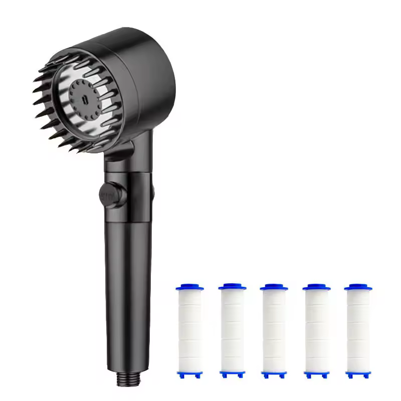 Shower for Bathroom Accessories Three Level Adjustment Showerhead Pressurization Head Massage Knobs Filter Set Showers Parts - Image 21