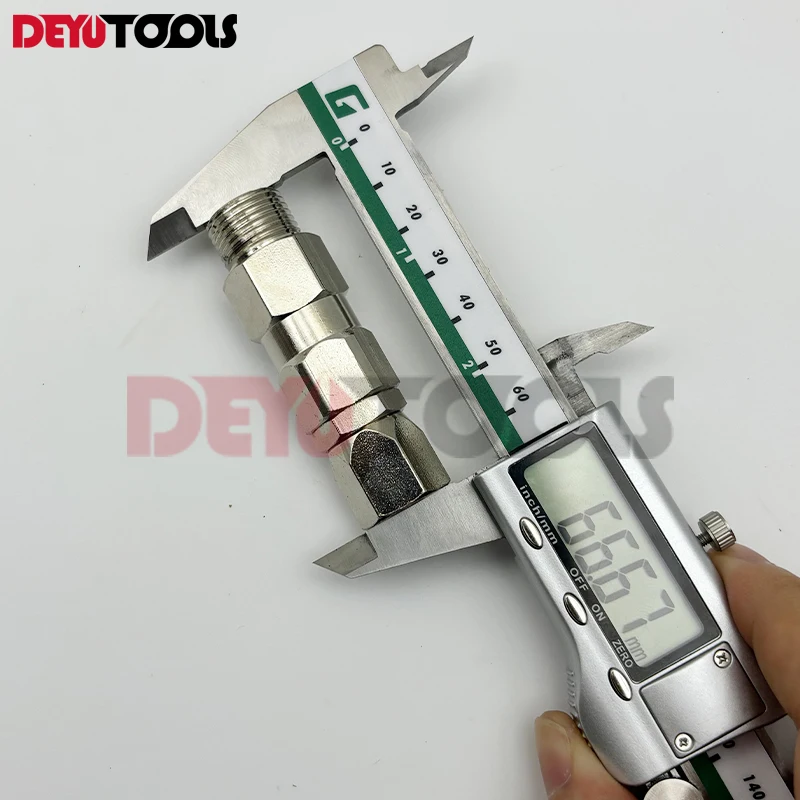 3/8 to1/4 inch stainless steel airless high-pressure spray gun hose swivel joint, suitable for spray painting machines