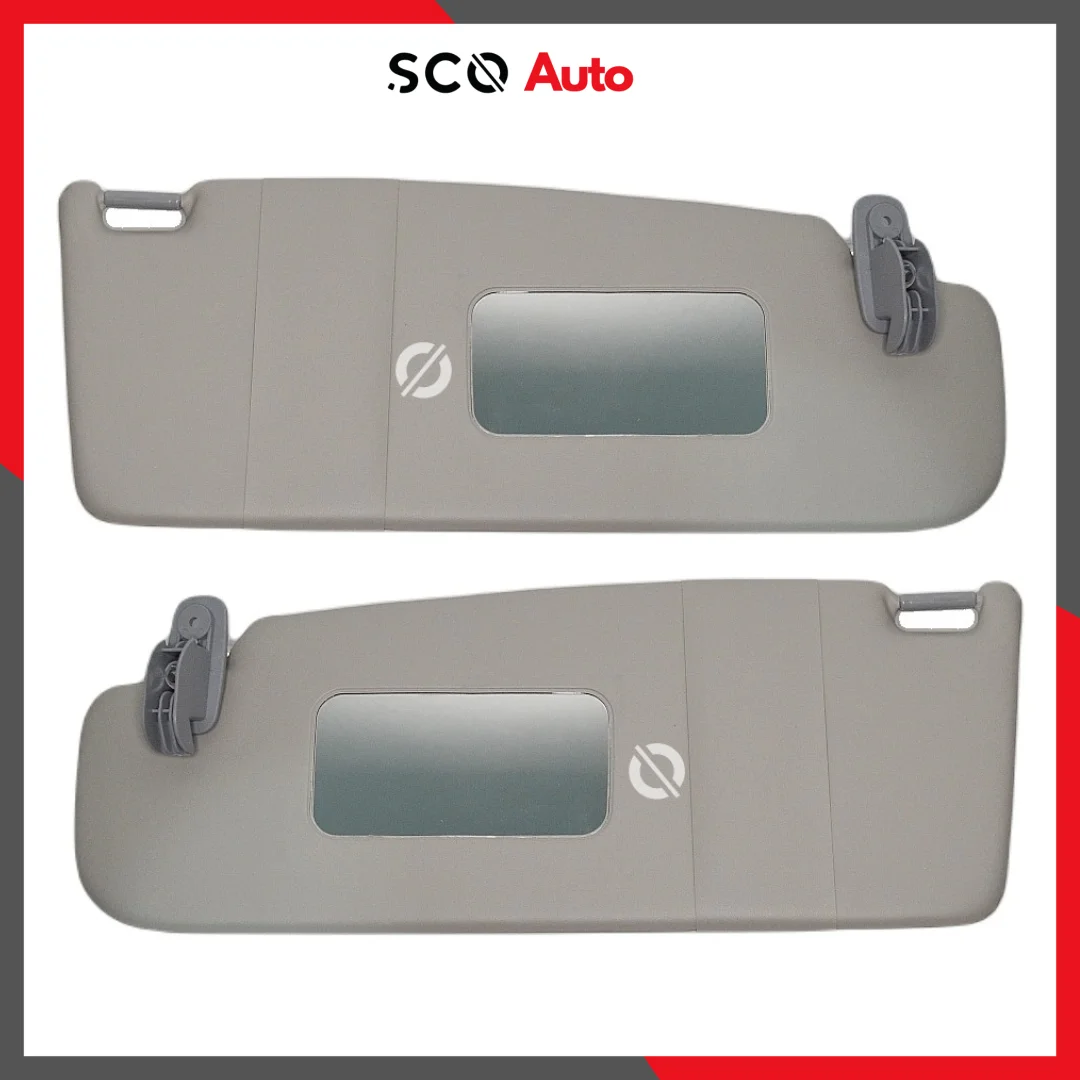 for Golf MK4 Sun Visor Gray Set 2 Pcs Parasol for Passat for Bora for Leon for Octavia for Toledo Sun Protector Left Right Set