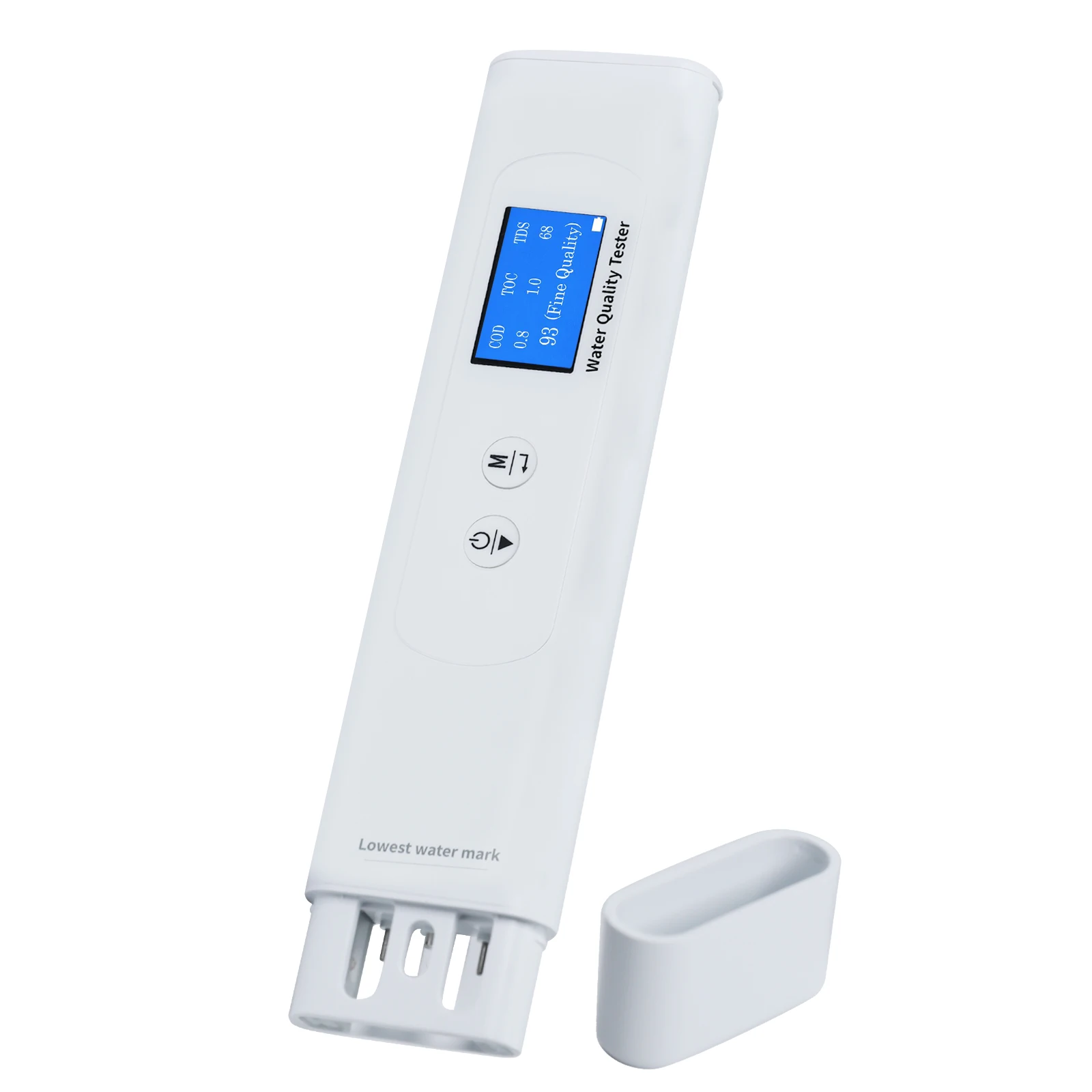 

Digital Water Quality Tester 6-in-1 TOC UV275 EC TDS COD Temp Tester, Colored Backlight Indicator, Intelligent Scoring Mode