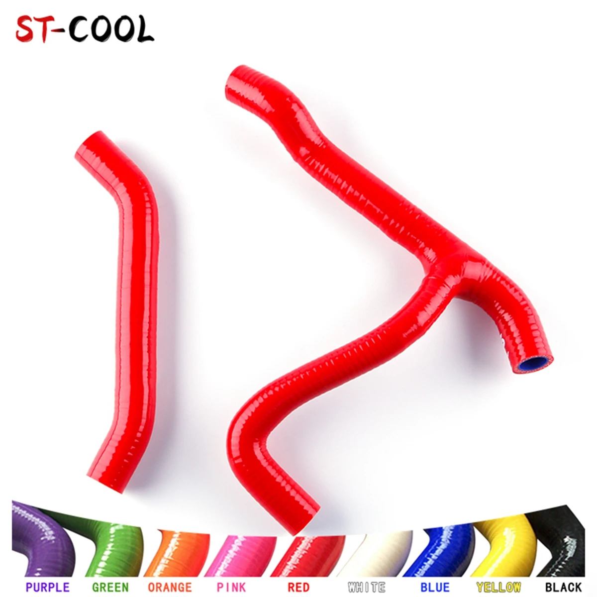 For 2007-2011 Polaris Outlaw MXR 450 525S 525 2008 2009 2010 Radiator Hoses Kit Silicone Tubes Pipes 2Pcs 10 Colors