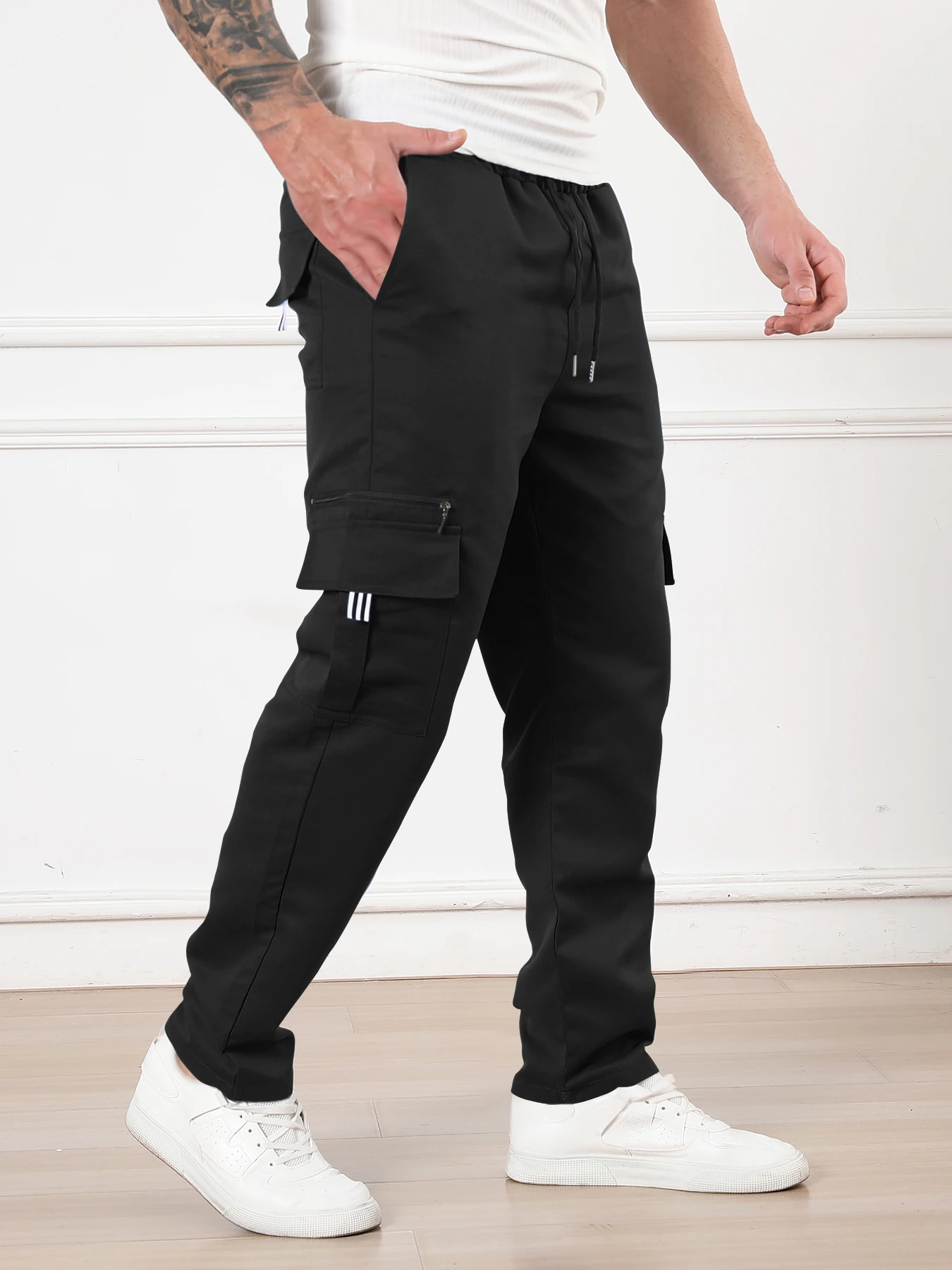 Men's Japanese-style retro simple loose work pants, suitable for all seasons, fashionable and trendy, excellent value for money,