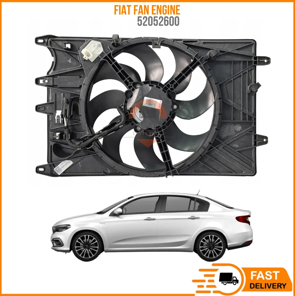 For FAN MOTOR WITH HOOD (AIR CONDITIONER) EGEA 1.4 HB/SW 1.6-1.3-D 1.6D OEM 52052600 SUPER QUALITY HIGH SATISFACTION AFFORDABLE